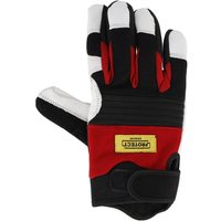 Kramp Work gloves black-red-white leather/spandex/Neopreen size 11/2XL Protect by KG0600711