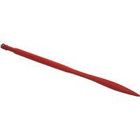 SHW Loader tine, straight, square section 36x900mm, flattened tip with M22x1.5mm nut, red, FT3