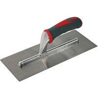 Faithfull V Notched Adhesive Trowel Soft Grip Handle