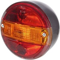 Hella Rear light round, 12/24V, amber/red, bolt on, diameter 140mm, 2SD001685231