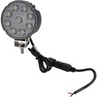Kramp Work light LED, 27W, 3420lm, round, white, 100x48.5x120mm,Deutsch 2-pin, flood, LA10907