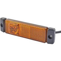 Hella Marker light 0.50W, rectangular, 12V, amber, bolt on, 130x32x1 LED, 2PS008645011