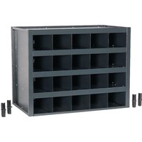 Kramp Centre module 4 rows with 5 compartments, closed dividers 291705637