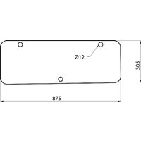 Kramp Rear window lower D7018