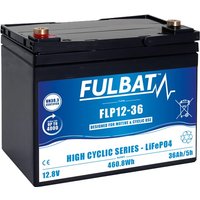 Fulbat Battery LITHIUM 12V 36Ah FLP1236
