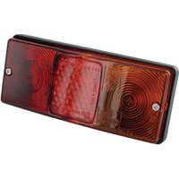 Cobo Rear light rectangular, red/amber, bolt on, 160x67mm AMP plug, 027280000