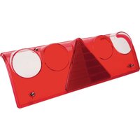 Aspöck Light lens, red/transparent, rectangular LH/RH/rear 188560002