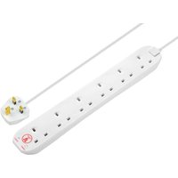 Masterplug 6 Socket Surge Protected Extension Lead 240v