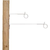Gallagher Offset pigtail insulator white 10 pieces 010998GAL
