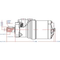 White Orbit motor, with diameter 25,Fl.C,Endport OMR2001516215