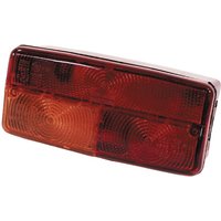 Cobo Rear light RH rectangular, red/amber, bolt on, 185x85mm AMP plug, 02487000