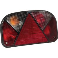 Aspöck Rear light LH rectangular, 12V, red/transparent, bolt on, 240x52mm, Multipoint II by 247000017
