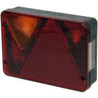 Ajba Rear light LH rectangular, red/orange, bolt on, 188x51x135mm, 5-pin/4-pin, LA82110