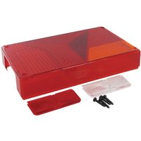 Jokon Light lens, red/transparent/amber, rectangular 238x138mm rear/left 190063110