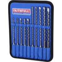 Faithfull 10 Piece SDS Plus Drill Bit Set