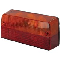 Cobo Rear light rectangular, red/amber, bolt on, 220x104mm, 02780000