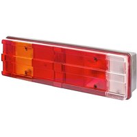Hella Rear light LH rectangular, 12/24V, amber/transparent/red, bolt on, 465x54x134mm, 2VD008204111