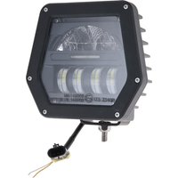 Kramp Headlight LED, 40/70W, square, 10/30V, 181x173x97mm, Delphi plug, high beam/low beam, symmetric beam, suitable for John Deere LA80075