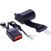 Kramp Retracting black seat belt 2 points with switch SB2000337