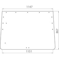 Kramp Rear window upper D8506