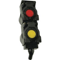 Faster Cover and drain 2x, yellow/red 72mm 45° TARV27245RG