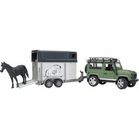 Bruder Land Rover Defor with horse box U02592