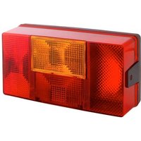 Hella Rear light LH rectangular, 12/24V, red/orange, bolt on, 210x66x108mm, 2SD006040031