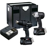Panasonic EYC242LJ2G31 18V Twin Pack Drill & Impact Wrench EYC242LJ2G31