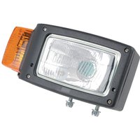 Cobo Headlight Halogen, RH rectangular, transparent/amber, bolt on, 252x129.5mm, 05580000