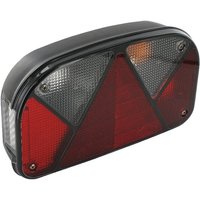Aspöck Rear light RH rectangular, 12V, red/transparent, bolt on, 240x52mm, Multipoint II by 247210167