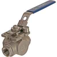 Kramp 3-way ball valve L 3/8" stainless steel BV3L38FSS