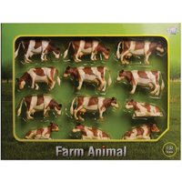 Kids Globe Set cows red and white (12 pc) 571968