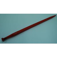 Kverneland Loader tine, straight, square section 35x810mm, pointed tip with M24x2mm nut, red, KK221189