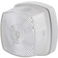 Hella Marker light 5W, square, 12V, transparent/white, bolt on, 62x40x62mm, 2PF003057001