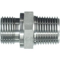 PH Hydraulik Straight Adaptor M 3/4" BSP x 3/4" NPT SS VNBN12SS