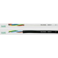 HELU Cable 2x0.75mm², black, PVC H05VVF2X075BKR100