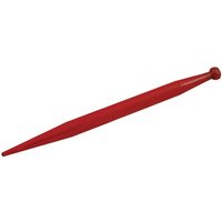 Battista Porteri Loader tine, straight, round section 50x820mm, pointed tip with M28x1.5mm nut, black, 519655082