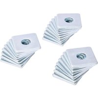 Kramp Square washer M16x50x5mm, Steel Zinc-plated DIN 436 43616