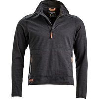 Kramp Fleece shirt 1/2 zip Men, charcoal M KW5011001811050