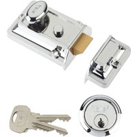 Yale 77 Series Nightlatch 60mm Backset Chrome 6.30077E+11