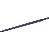 Forges du saut du tarn Loader tine, straight, star section 35x820mm, pointed tip with M22x1.5mm nut, blue, FST FT486844