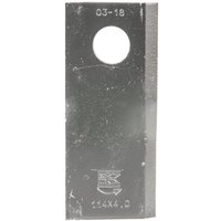 Kramp Mower blade LH 114x48x4mm bore diameter 19mm Suitable for Kongskilde JF/Stoll 25 pack 13800014KR
