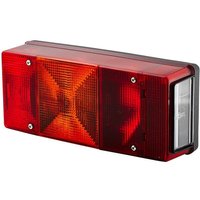 Hella Rear light LH rectangular, 12V, red/orange, bolt on, 246x66x108mm, 2SE007547011