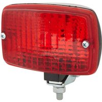 Hella Fog light rectangular, 12V, red, bolt on, 124x69x74mm, Blade terminal, 2NE002985001