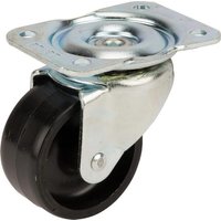 Tente Caster wheel swivel, polypropylene wheel: diameter 58x28mm, plate fitting: 80x60mm Load: 100kg, 3430POI058P608060