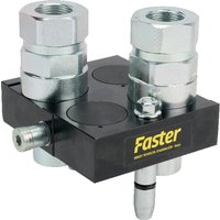 Faster Multifaster DN20-2 x 3/4" BSPP movable section plug 2P510234GMC