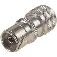 Dencon Metal Coaxial Socket 7074Nb - Female Coax Plug in Silver