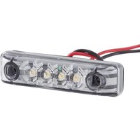 Hella ValueFit Marker light LED, rectangular, 24V, white, bolt on, 65x11x16mm, 4 LED's, 2PG357010121