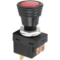Hella Pull switch, S05, 12/24V, 3-pin, on/off, halogen, diameter 14.5mm, red 6ED004778011