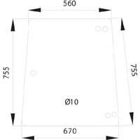 Kramp Side glass D4005
